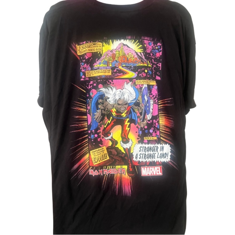 Marvel X Iron Maiden Comic Band Tee
